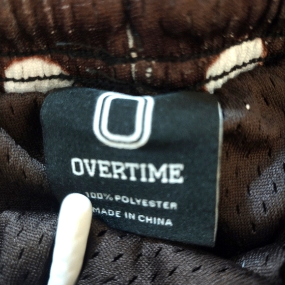 Overtime Brown and Black Mesh Shorts - Picture 6 of 6